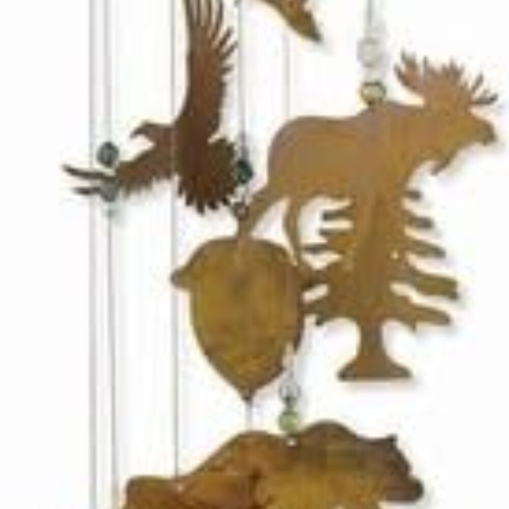 Wilderness Wonders Rustic Cabin Wind Chime, Large